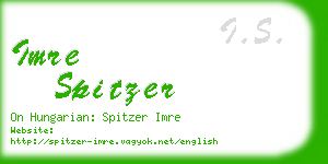 imre spitzer business card